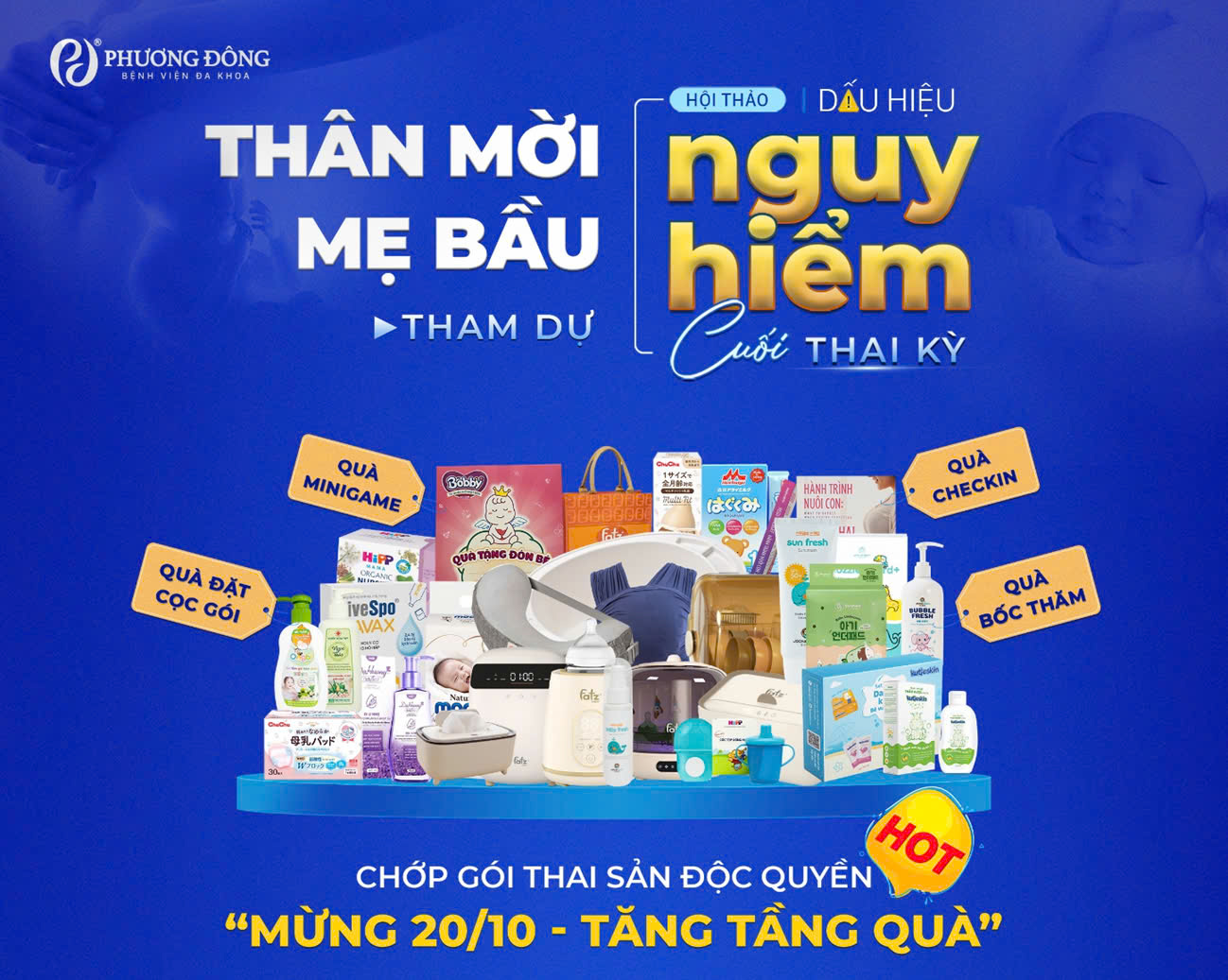 Hội thảo thai sản tháng 10 hoàn toàn miễn phí - Nhanh tay đăng ký các mẹ bầu ơi!