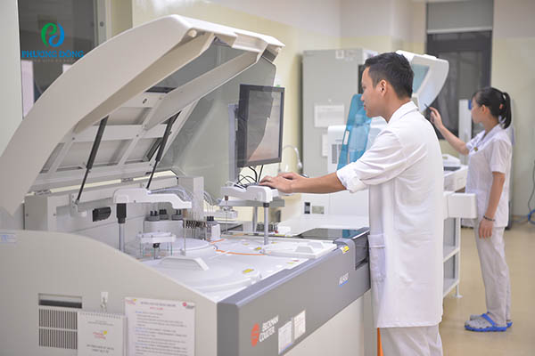 Hệ thống máy xét nghiệm tự động hiện đại tại BVĐK Phương Đông