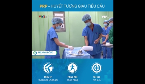 [Phóng sự VTV] Điều trị thoái hóa khớp gối không cần phẫu thuật bằng kỹ thuật PRP