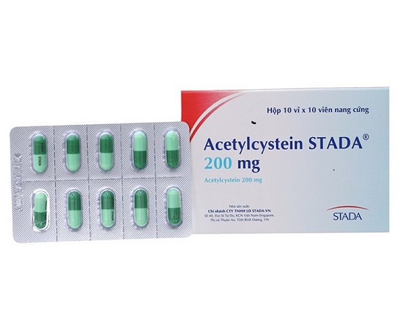 Thuốc long đờm acetylcystein hỗ trợ điều trị viêm phế quản
