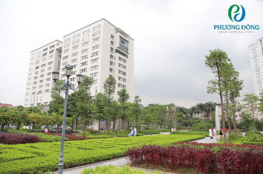 Bệnh viện Đa khoa Phương Đông có khuôn viên xanh, rộng thoáng