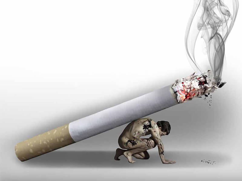 tỷ lệ người hút thuốc mắc bệnh về phổi và dạ dày rất cao