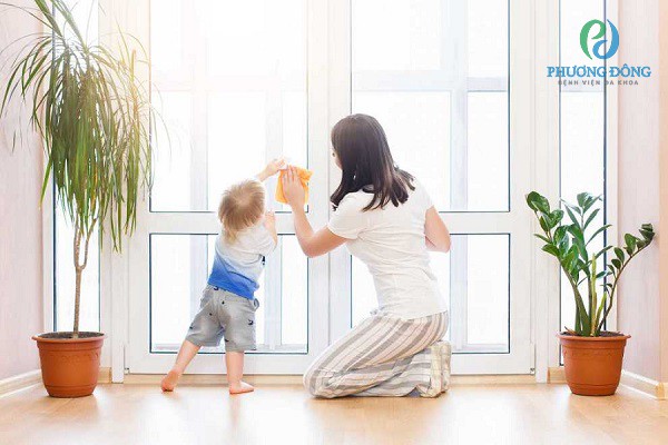 Nhà cửa sạch sẽ giúp hạn chế các cơn hen suyễn ở trẻ