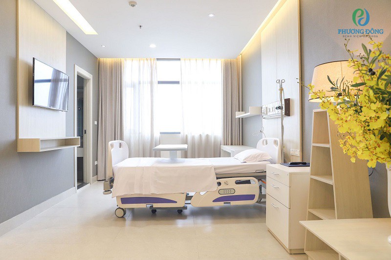 Phòng bệnh nội trú được thiết kế theo tiêu chuẩn khách sạn 5 sao
