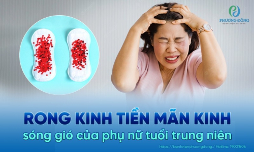 Rong kinh tiền mãn kinh là gì? Phụ nữ trung niên nên làm gì?