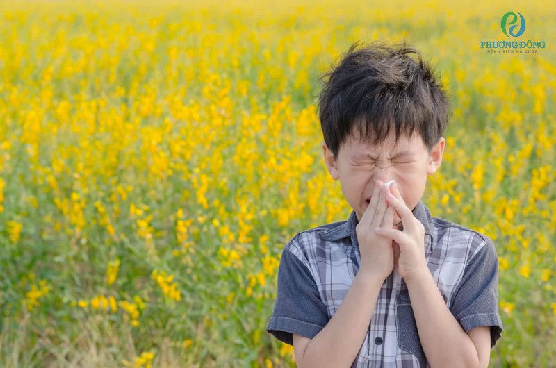 Phấn hoa có thể  ảnh hưởng đến sức khỏe đôi mắt ở trẻ