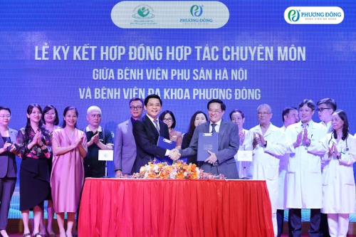 Bệnh viện Đa khoa Phương Đông ký kết hợp tác chuyên môn với Bệnh viện Phụ sản Hà Nội