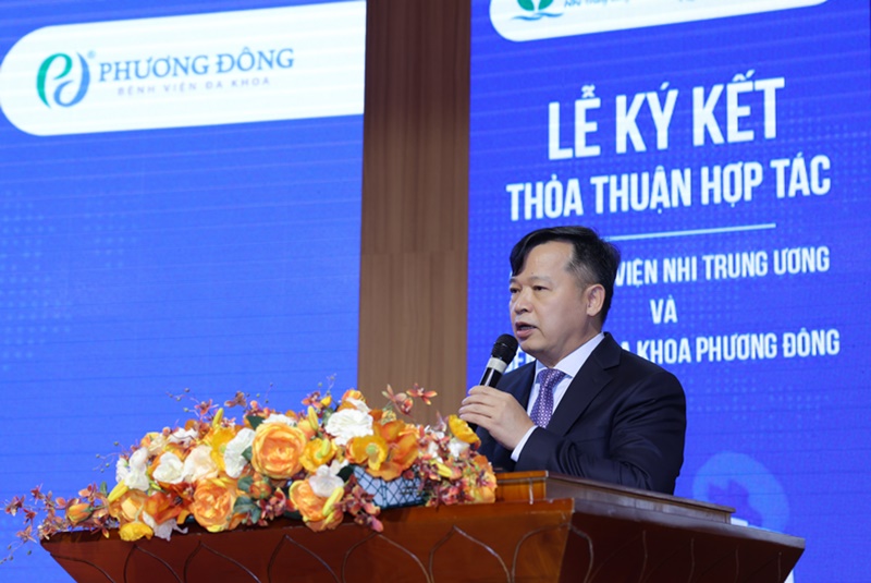 Chủ tịch Nguyễn Thanh Việt mong rằng, với sự hỗ trợ đắc lực lần này, Bệnh viện Đa khoa Phương Đông sẽ trở thành cánh tay nối dài của Bệnh viện Nhi Trung ương, giảm áp lực quá tải tại các bệnh viện lớn hiện nay. 
