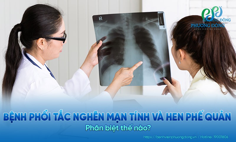 Bệnh phổi tắc nghẽn mạn tính và hen phế quản: Phân biệt thế nào?