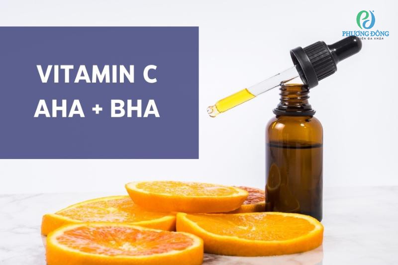 AHA BHA có dùng chung với vitamin C được không?