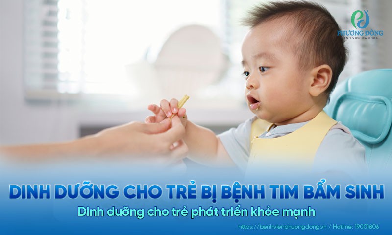 Xây dựng chế độ dinh dưỡng cho trẻ bị bệnh tim bẩm sinh