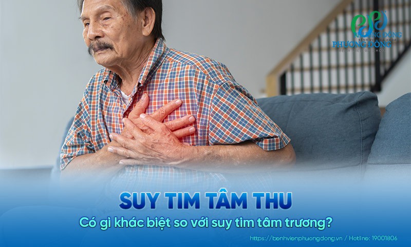 Suy tim tâm thu là gì? Có gì khác biệt so với suy tim tâm trương?