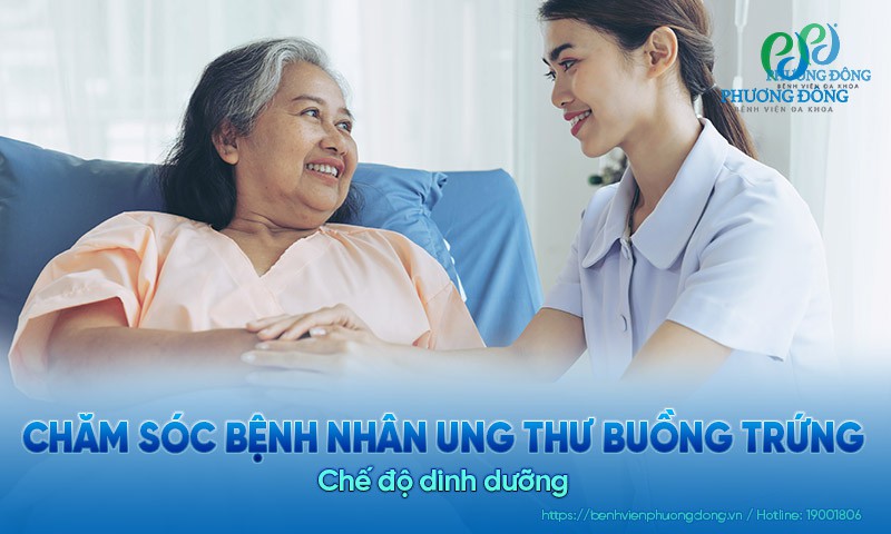 Chế độ dinh dưỡng chăm sóc bệnh nhân ung thư buồng trứng