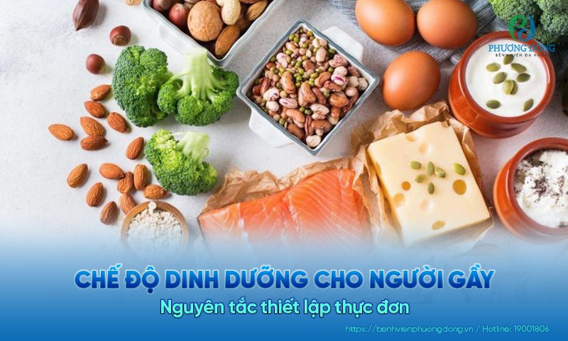 Chế độ dinh dưỡng cho người gầy. Nguyên tắc thiết lập thực đơn