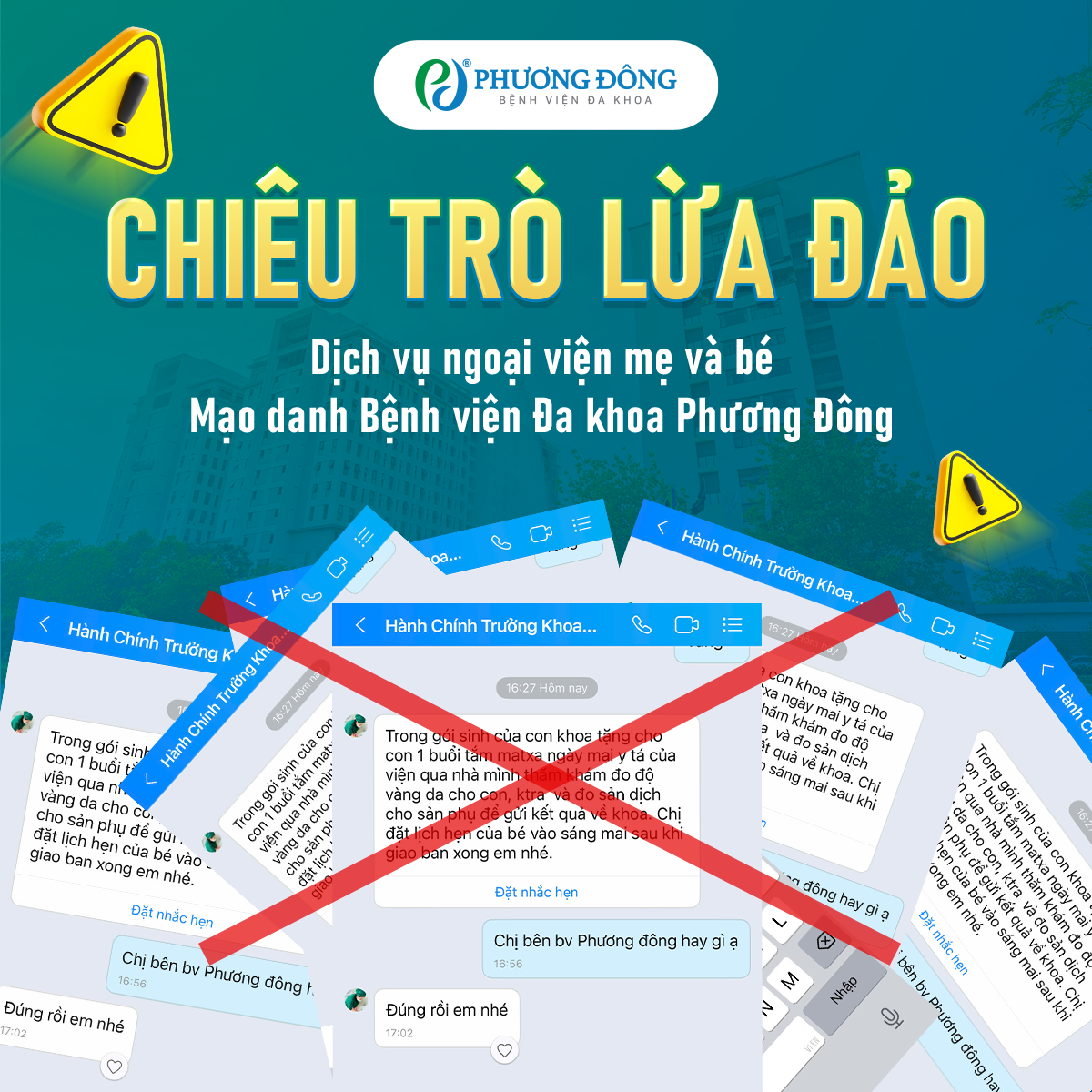 Cảnh báo chiêu trò lừa đảo về dịch vụ ngoại viện dành cho mẹ và bé