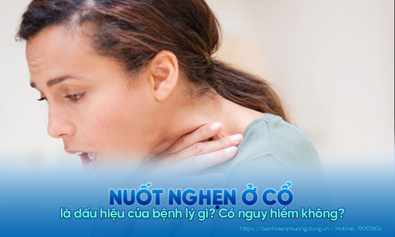 Nuốt nghẹn ở cổ là dấu hiệu của bệnh lý gì? Có nguy hiểm không? Khi nào nên đi khám?