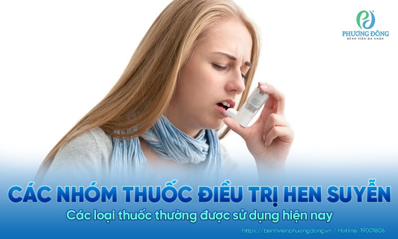Các nhóm thuốc điều trị hen suyễn thường được sử dụng hiện nay
