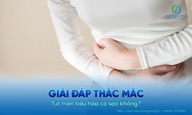 Tụt men tiêu hóa có sao không?