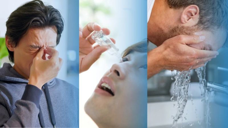 Bạn không nên rửa mắt nếu vô tình bị dính các hoá chất vào mắt