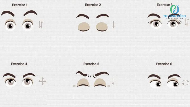 Các bước tập thể dục cải thiện sức khỏe thị giác