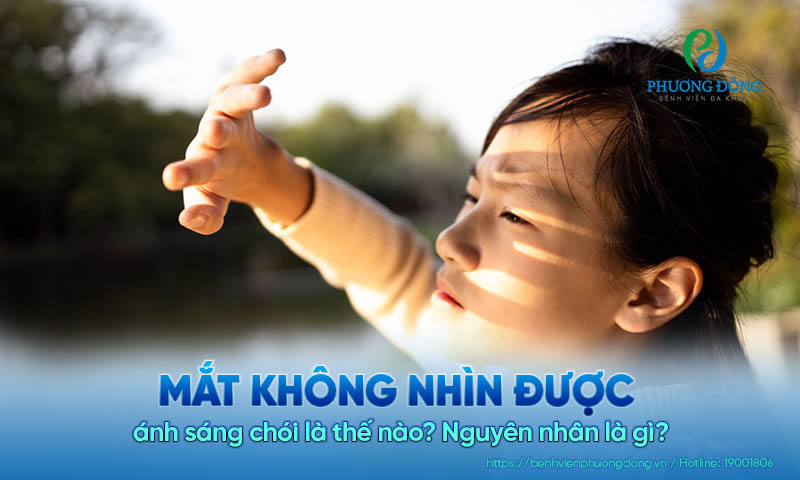 Mắt không nhìn được ánh sáng chói là thế nào? Nguyên nhân là gì?