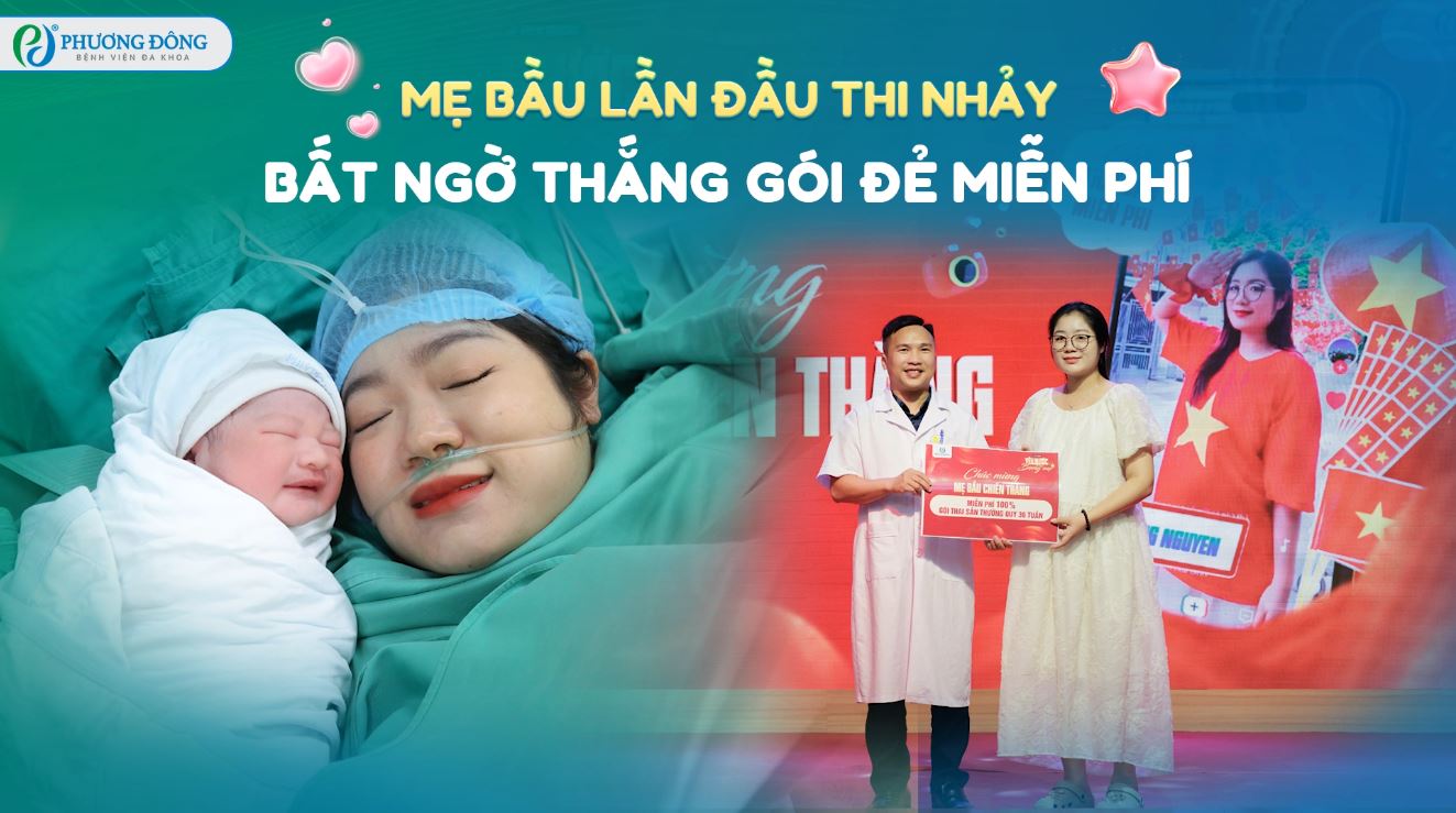 Mẹ bầu lần đầu thi nhảy bất ngờ thắng gói đẻ miễn phí