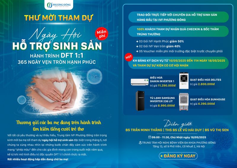 Ngày hội hỗ trợ sinh sản với tổng quà gần 1 tỷ đã sẵn sàng - Mời bố mẹ đăng ký
