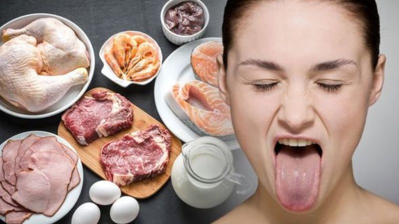 Không bổ sung đầy đủ các loại vitamin nhóm B cũng khiến bệnh nhân bị tê, rát lưỡi