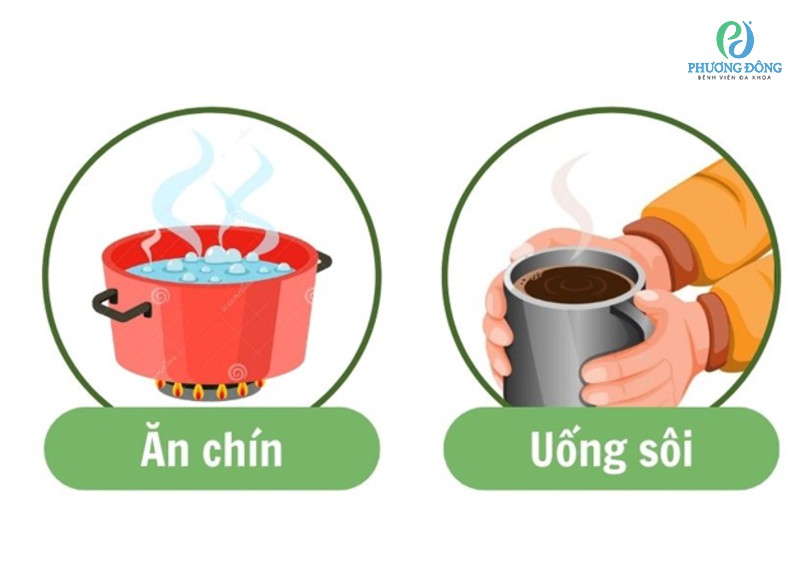 Ăn chín, uống sôi và bảo quản thực phẩm đúng cách giúp phòng ngừa tiêu chảy cấp hiệu quả.