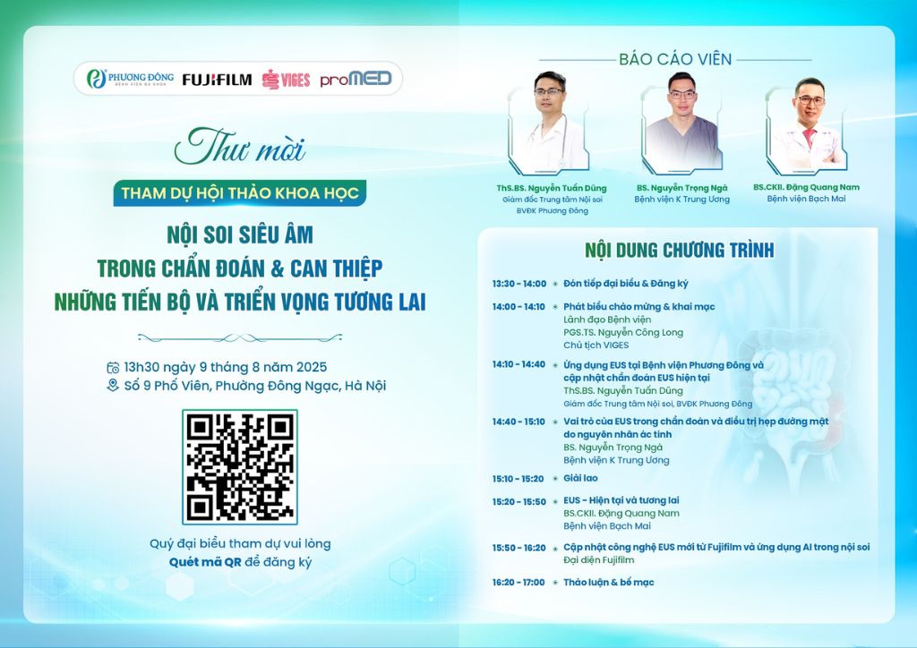 Thư mời tham dự khoa học về nội soi siêu âm
