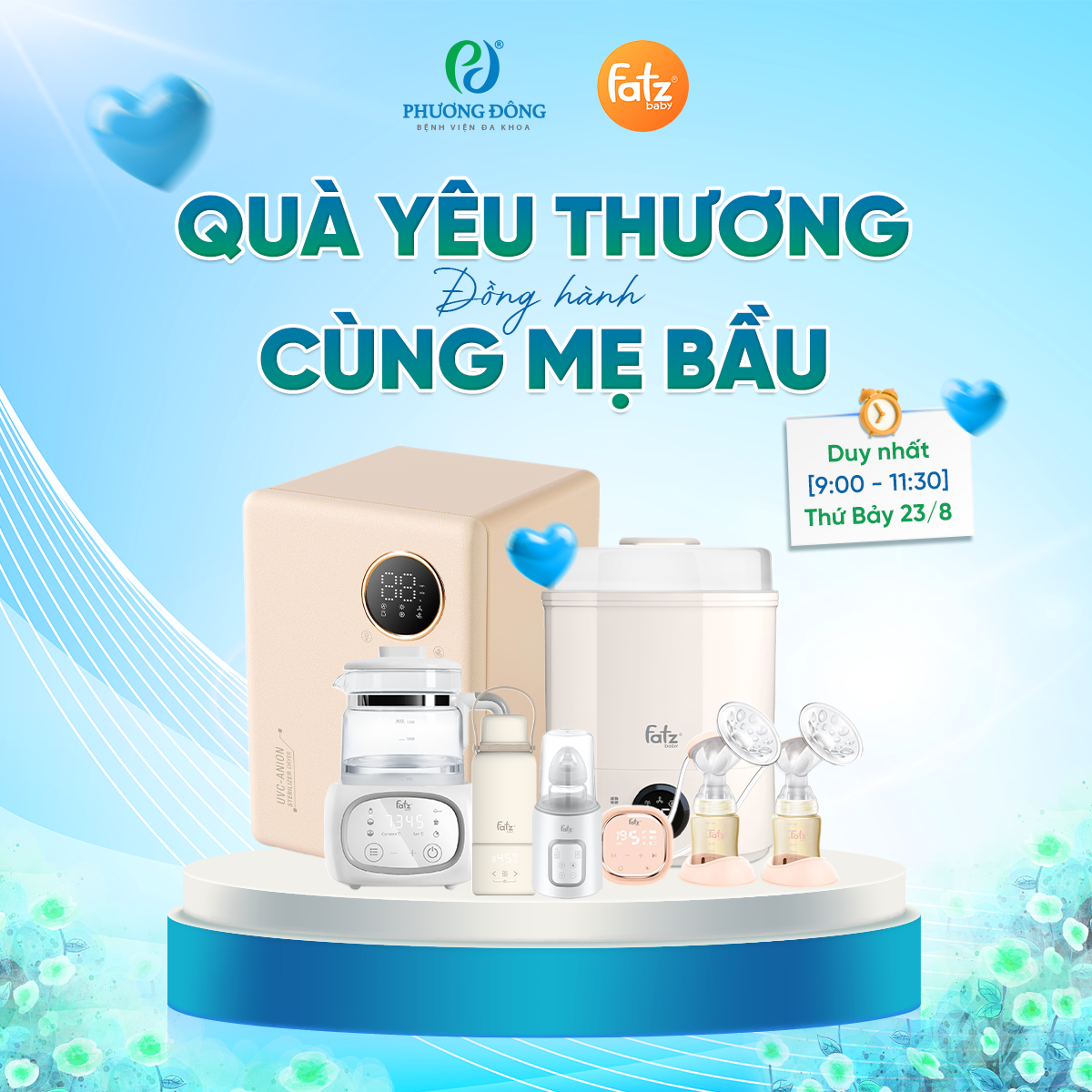 Fatzbaby gửi “Quà yêu thương – Đồng hành cùng mẹ bầu” tại hội thảo thai sản tháng 8