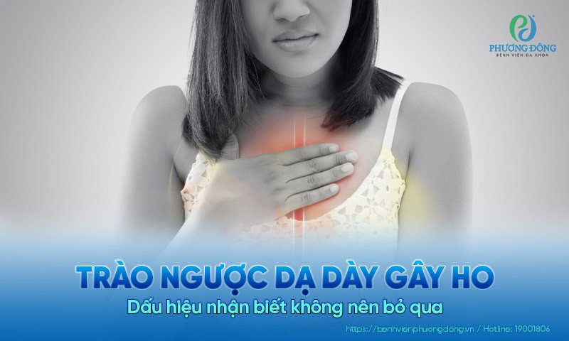 Trào ngược dạ dày gây ho: Dấu hiệu nhận biết không nên bỏ qua