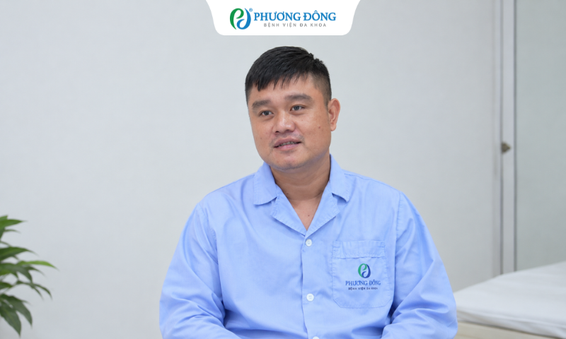 Anh Bộ chia sẻ về hành trình phát hiện ra khối u trong lần thăm khám định kỳ ở bệnh viện.