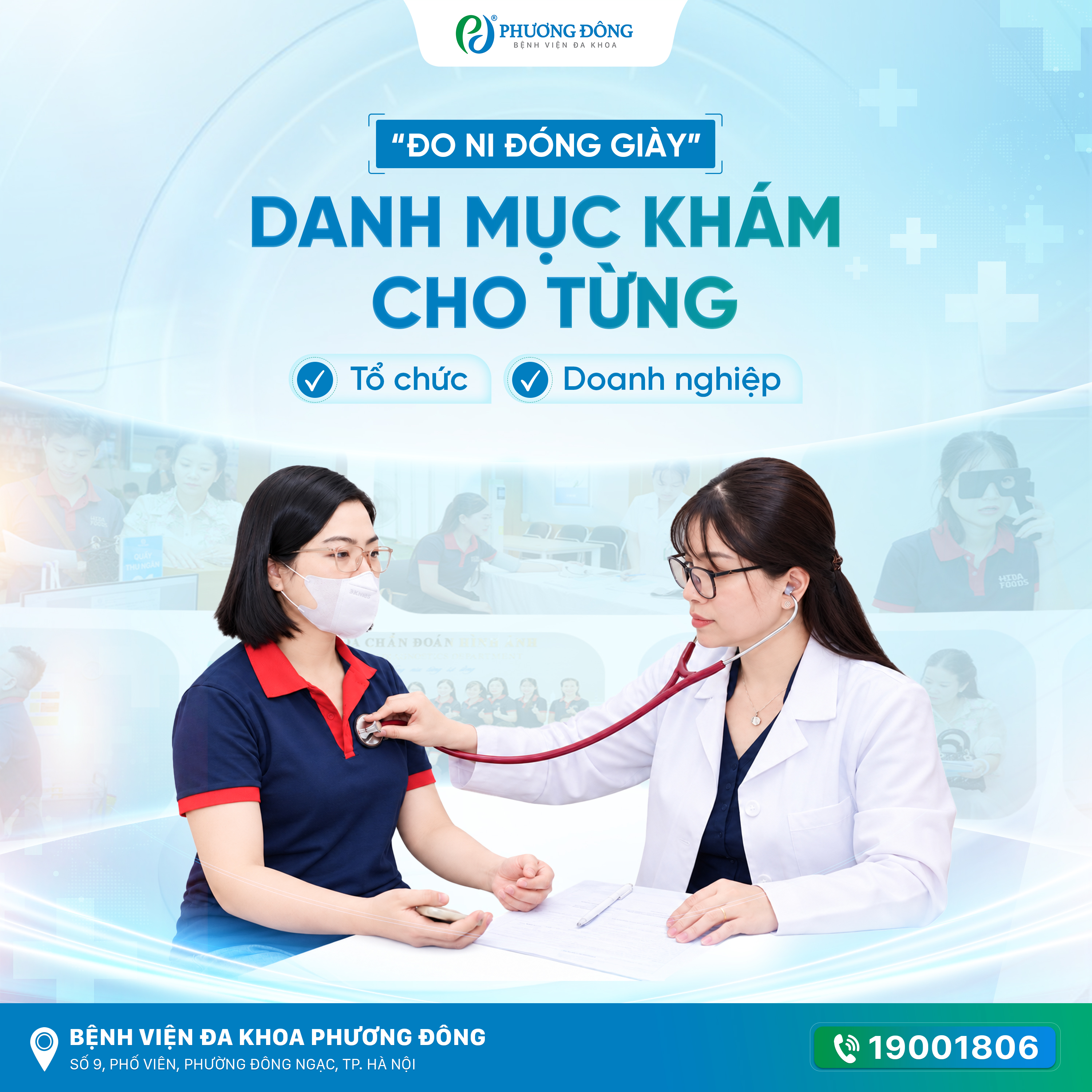 Khám sức khỏe đoàn tại Phương Đông “Đo ni đóng giày” danh mục khám phù hợp từng tổ chức/doanh nghiệp