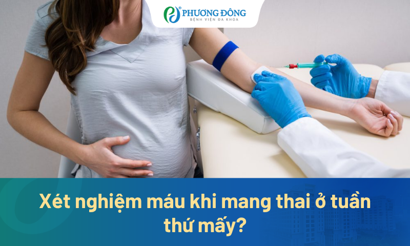 Mẹ bầu nên xét nghiệm máu khi mang thai ở tuần thứ mấy của thai kỳ?