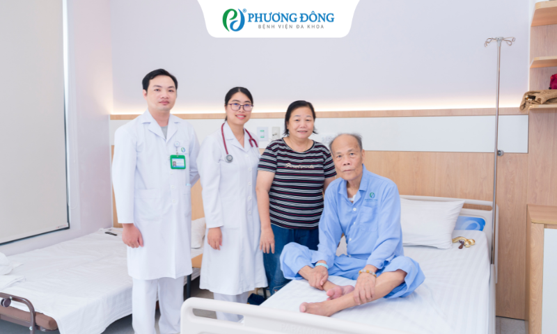 Suy tim EF 37%, cụ ông 78 tuổi người Hồng Kông cải thiện sau 4 ngày điều trị tại Phương Đông