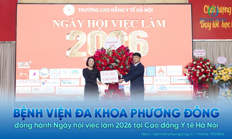 Bệnh viện Phương Đông đồng hành Ngày hội việc làm 2026 tại Cao đẳng Y tế Hà Nội