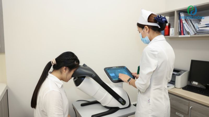 Khám, chẩn đoán glocom góc mở nguyên phát tại Bệnh viện Đa khoa Phương Đông