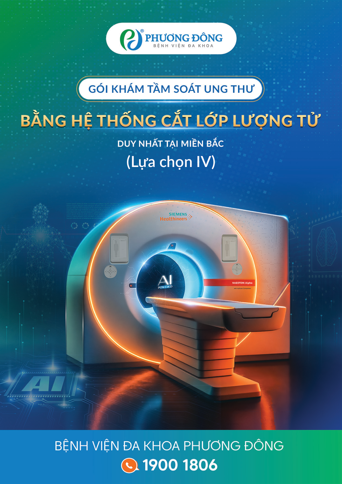 Gói khám tầm soát ung thư bằng máy chụp cắt lớp lượng tử LỰA CHỌN 4