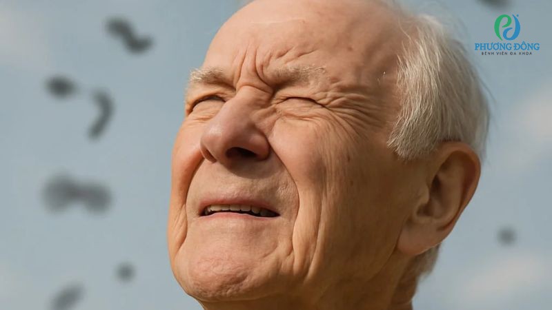 Phần lớn tình trạng ruồi bay trước mắt xảy ra do quá trình lão hoá của cơ thể