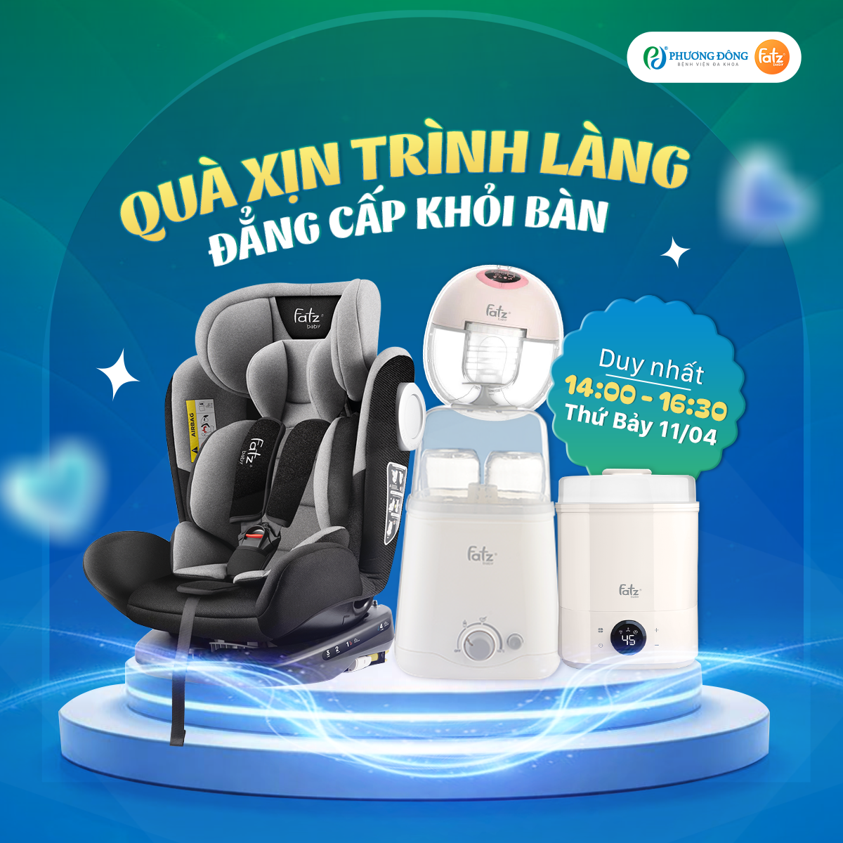 Fatzbaby mang loạt quà “siêu phẩm” đến hội thảo thai sản tháng 4/2026