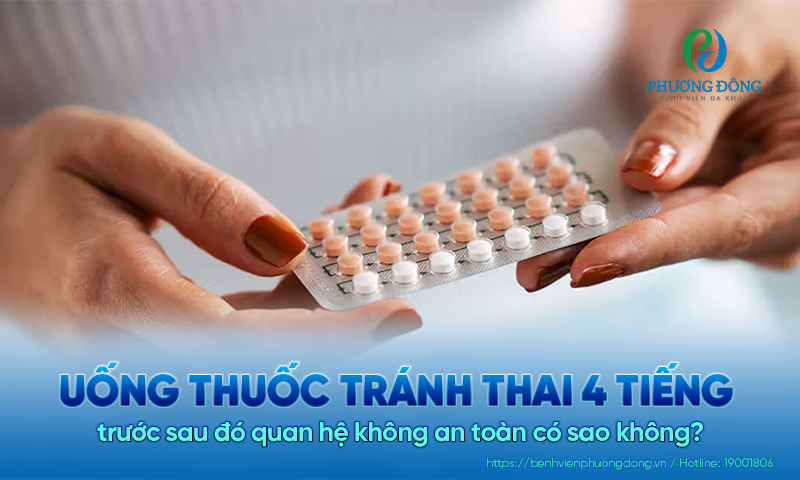 Hỏi đáp về thuốc tránh thai khẩn cấp: Uống thuốc tránh thai 4 tiếng trước sau đó quan hệ không an toàn có sao không?