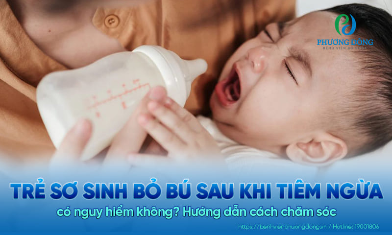 Trẻ sơ sinh bỏ bú sau khi tiêm ngừa có nguy hiểm không? Hướng dẫn cách chăm sóc 