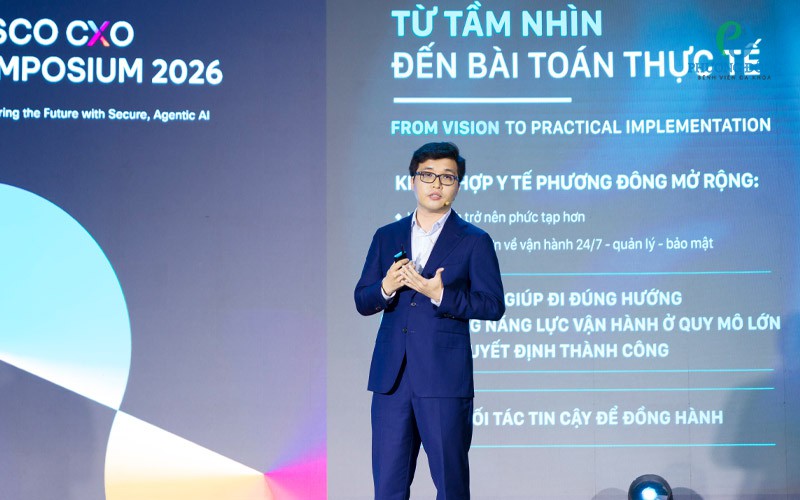 BVĐK Phương Đông khẳng định dấu ấn chuyển đổi số y tế tại Cisco CxO Symposium 2026