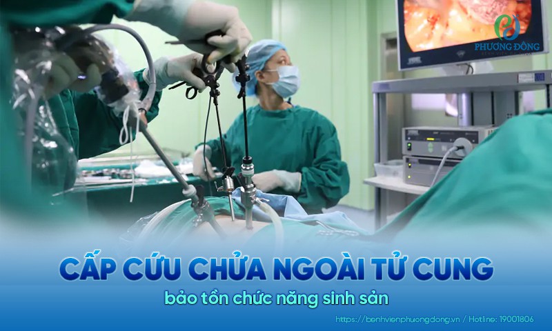 Cấp cứu bệnh nhân 34 tuổi chửa ngoài tử cung bị vỡ 