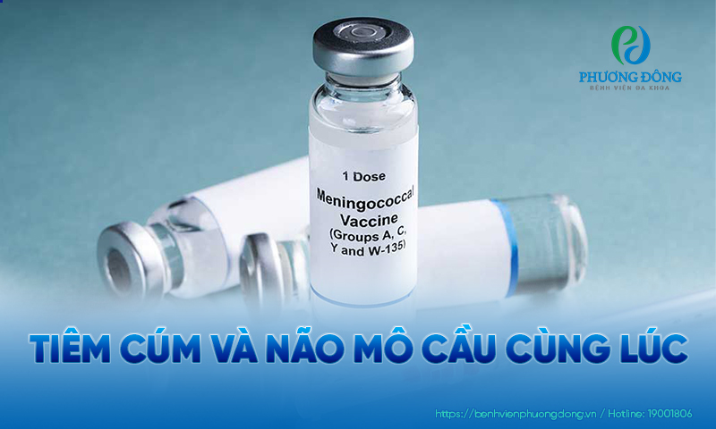 Người bệnh có thể tiêm vắc xin phòng cúm và não mô cầu cùng lúc