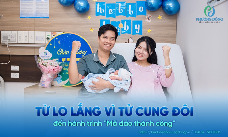 Từ lo lắng vì tử cung đôi đến hành trình 