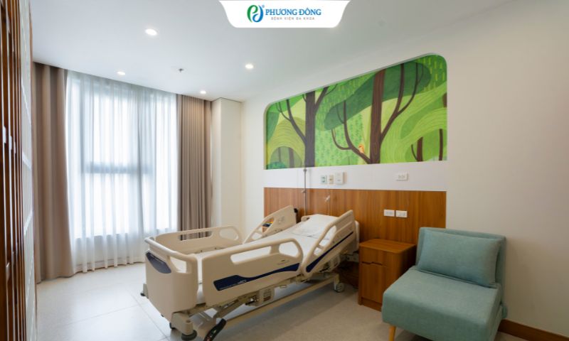 Giường bệnh nhi VIP tại Khoa Nhi Bệnh viện Đa khoa Phương Đông