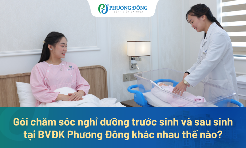 Gói chăm sóc nghỉ dưỡng trước sinh và sau sinh tại BVĐK Phương Đông khác nhau như thế nào?