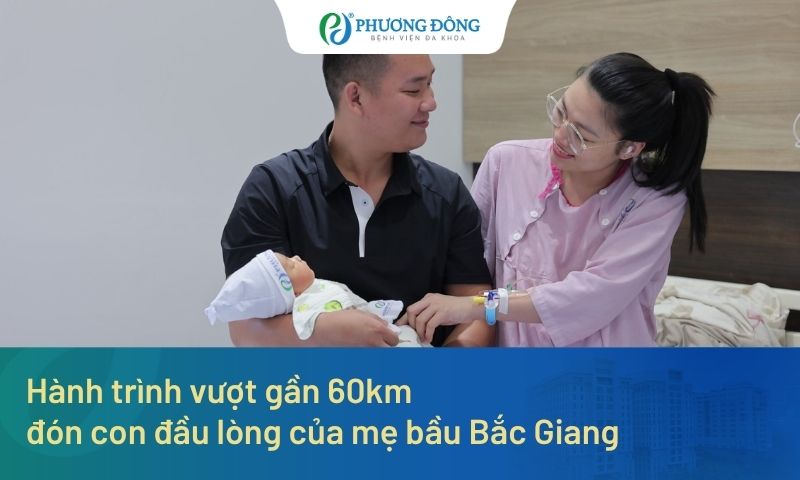 Hành trình vượt gần 60km đón con đầu lòng của mẹ bầu Bắc Giang 